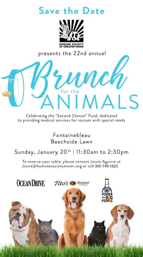 Brunch for the Animals 2019 Save the Date